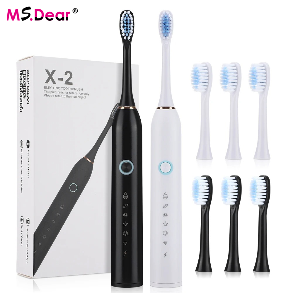 Teeth Whitening Device - Intelligente elektrische Schallzahnbürste für Erwachsene, wiederaufladbar,