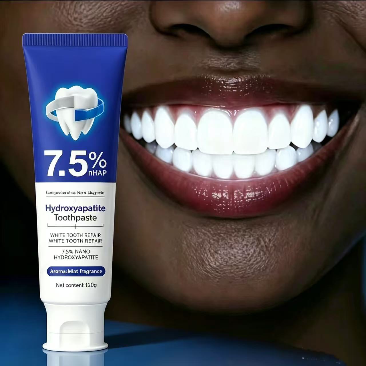 Teeth Whitening Cream - 7,5% Nano-Hydroxyapatit Zahnpasta zur Entfernung von