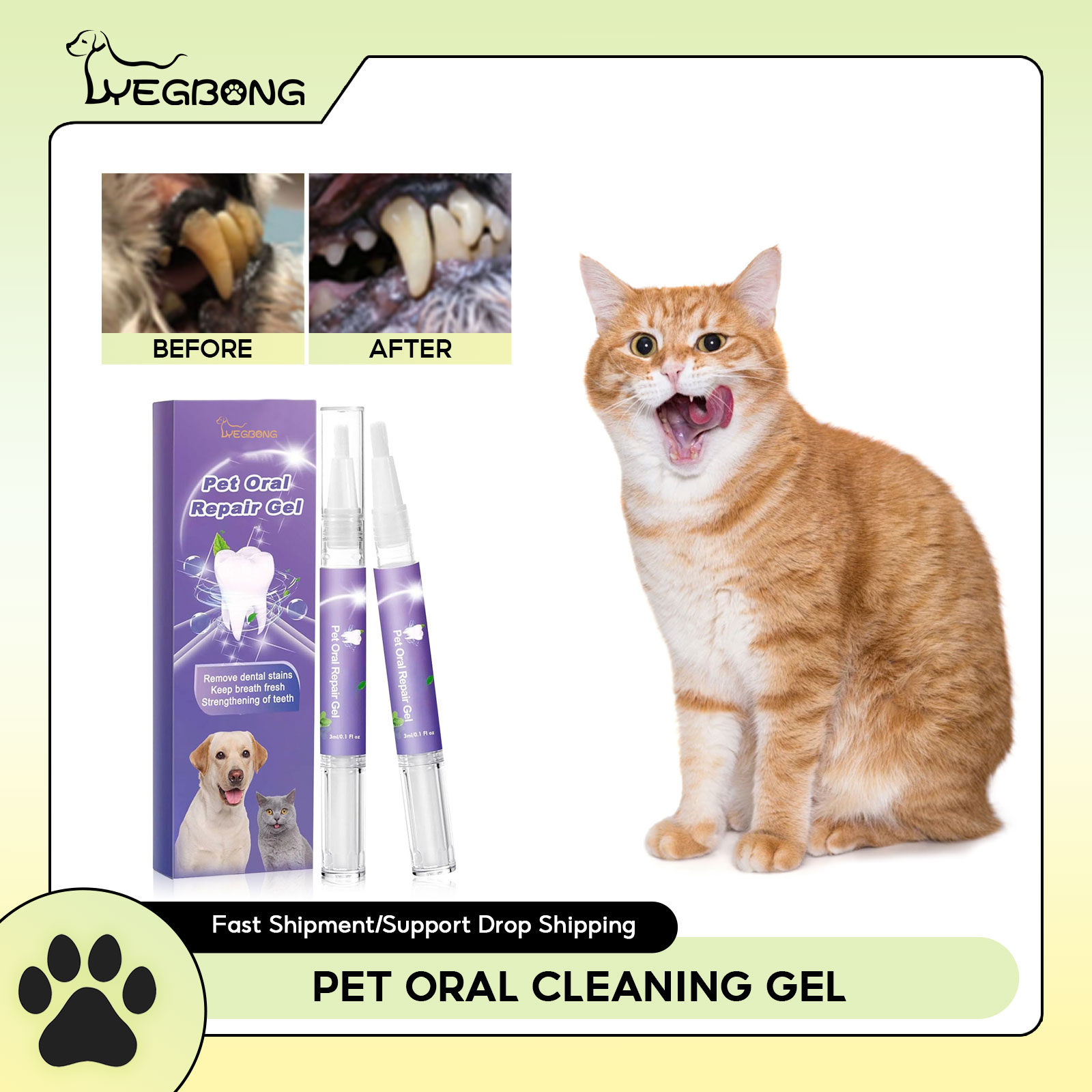 Teeth Whitening With Peroxide - Pet Oral Repair Gel Welpen Zahnstein