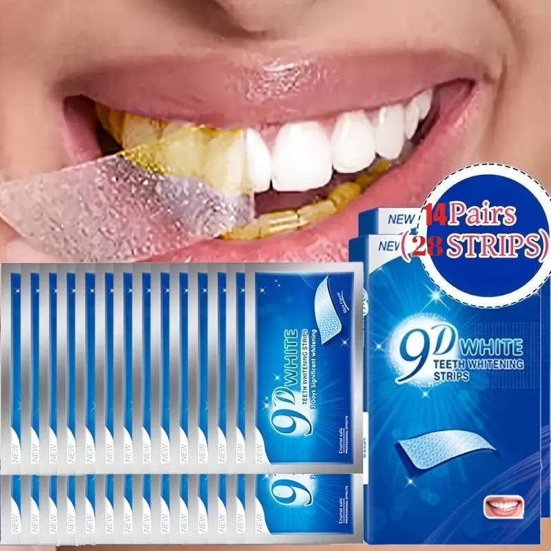 Teeth Whitening Effects - Zahnaufhellungsstreifen - 9D Zahnaufhellungs-Set mit professionellen