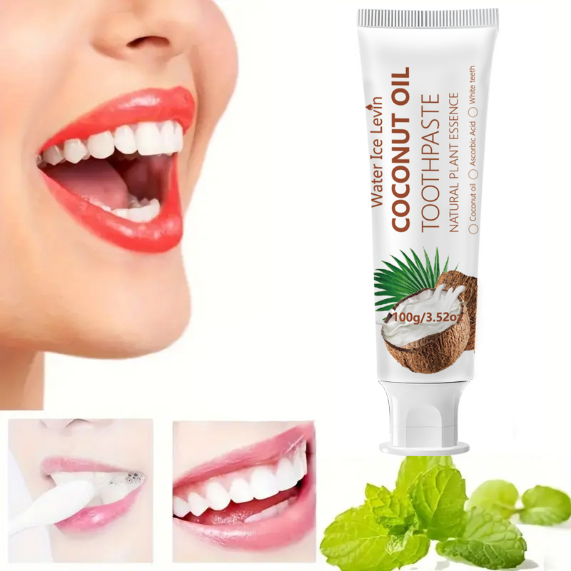 Teeth Whitening Oil Pulling - Kokosnussöl-Zahnpasta 100g Natürliche Pflanzenessenz Zähne Aufhellen