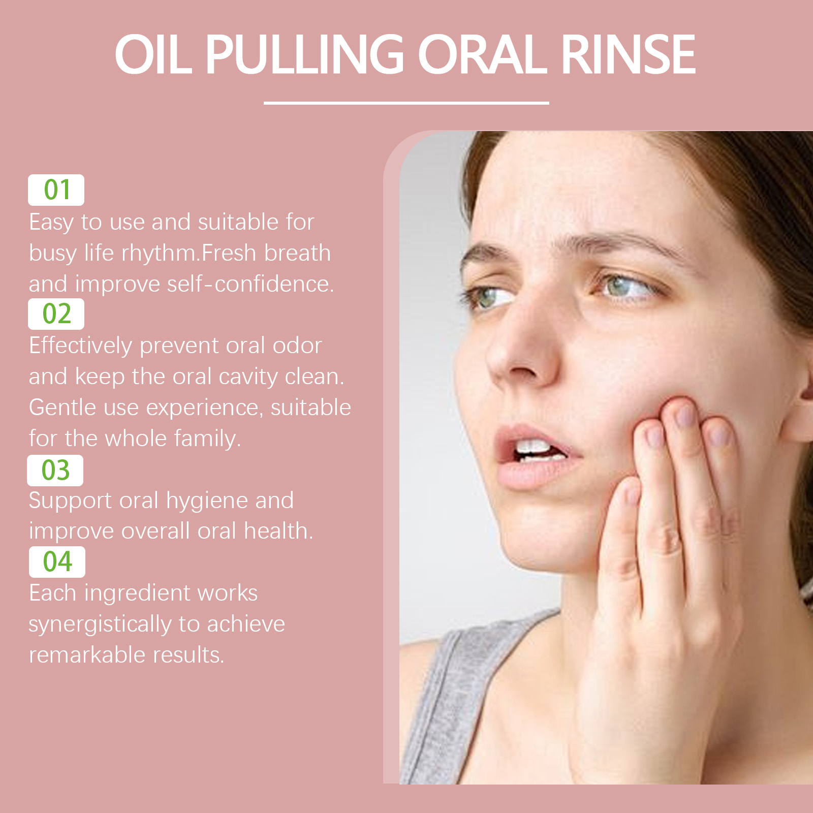 Kokosnuss-Ziehöl, Mundwasser,  – Teeth Whitening Oil Pulling Bewertung und Preis
