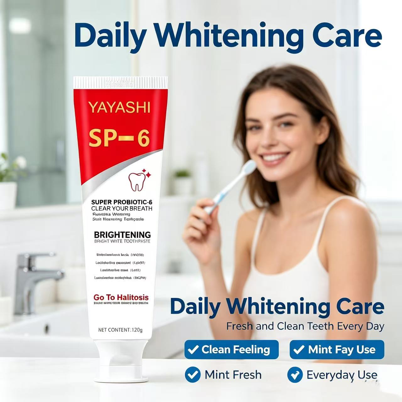 Sp-6 Probiotische Zahnpasta Au – Teeth Whitening Cream Bewertung und Preis