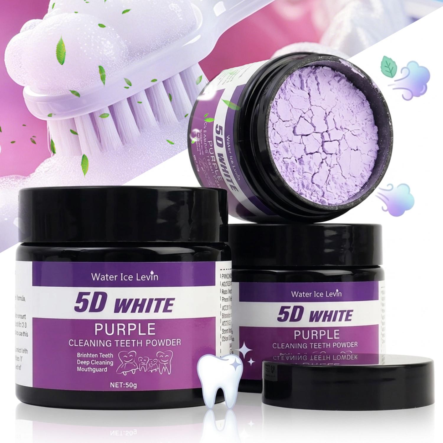 50g/Box Lila Zahnaufhellungspu – Teeth Whitening Oil Pulling Bewertung und Preis