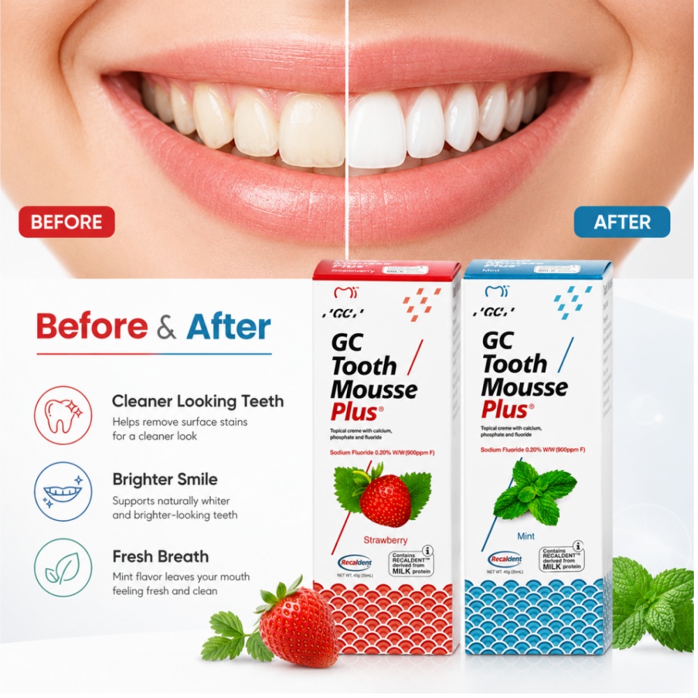 GCTooth Mousse Plus Minze-Erdb – Teeth Whitening Cream Bewertung und Preis
