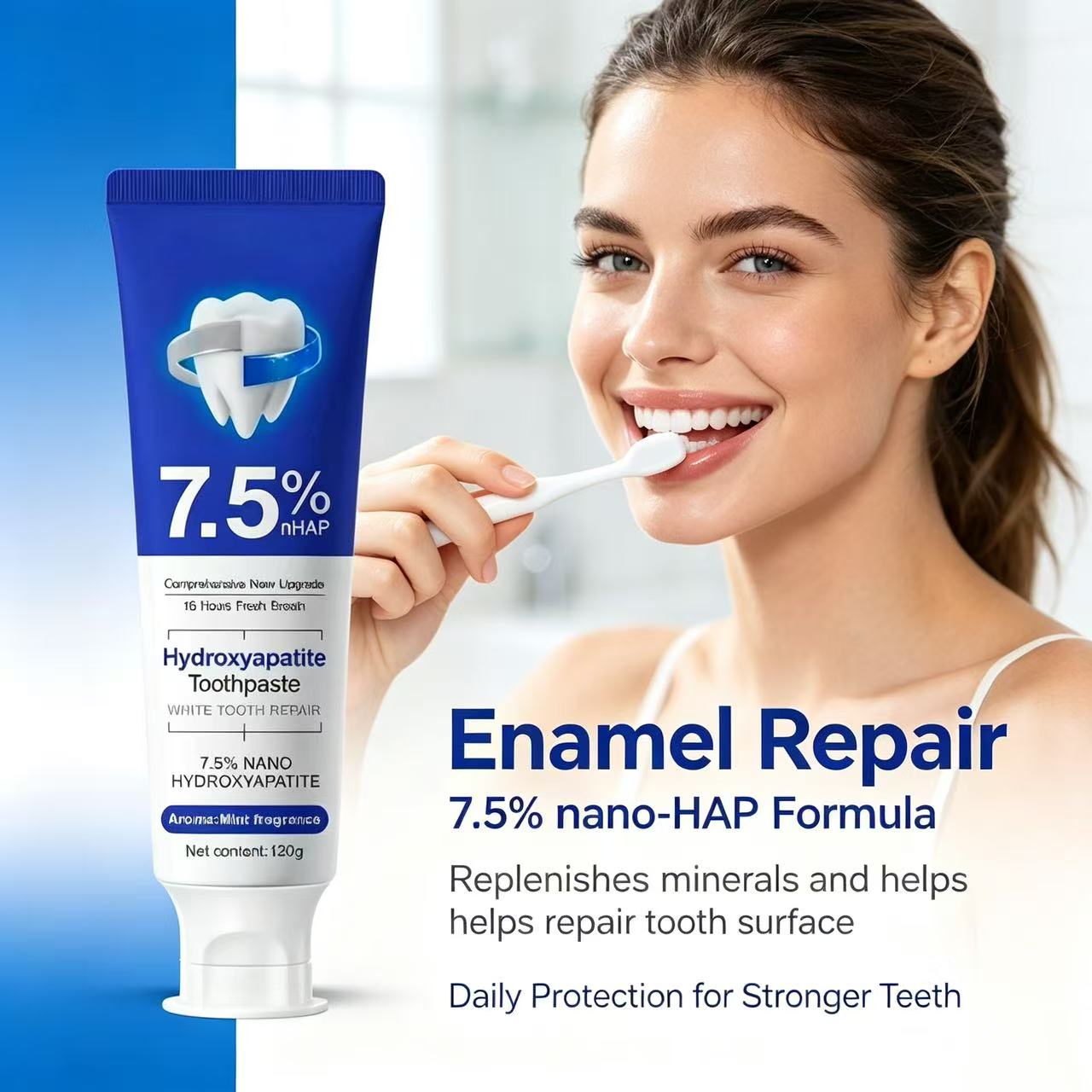 7,5% Nano-Hydroxyapatit Zahnpa – Teeth Whitening Cream Bewertung und Preis