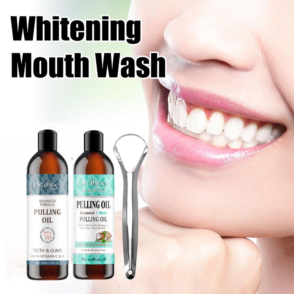 Kokosnuss-Minze-Ziehöl, Mundwa – Teeth Whitening Oil Pulling Bewertung und Preis