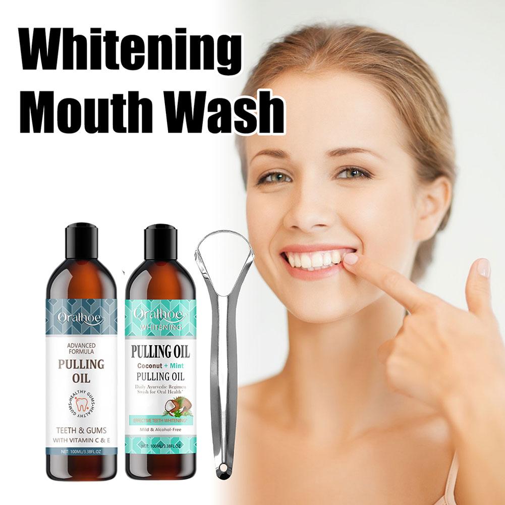 Kokosnuss-Minze-Ziehöl, Mundwa – Teeth Whitening Oil Pulling Bewertung und Preis