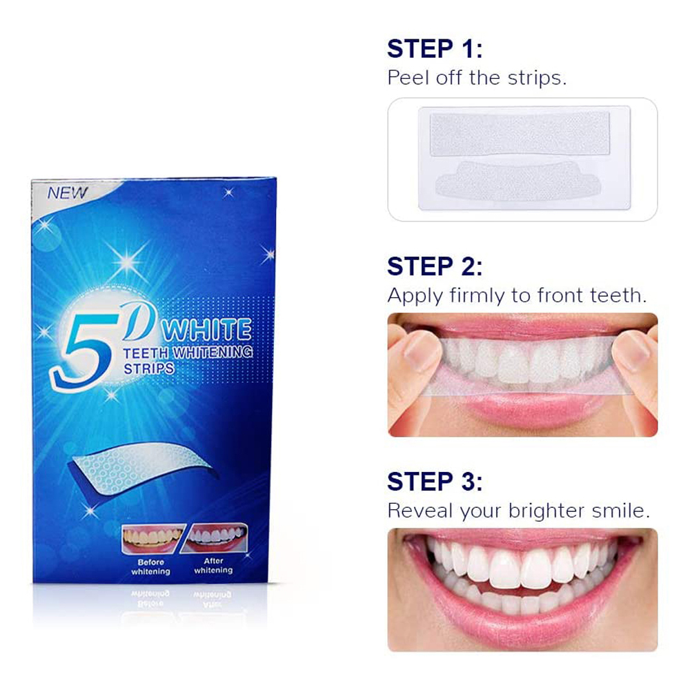 5D Weiße Zahnweißstreifen, Auf – Teeth Whitening With Peroxide Bewertung und Preis